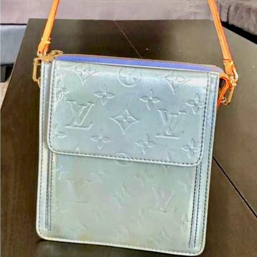 Louis Vuitton Vintage Y2K Vernis Mott Monogram Canvas Mini Bag Shoulder Purse - Picture 1 of 7
